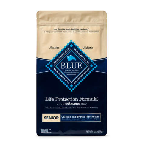 Blue Buffalo Life Protection Formula Senior Chicken and Brown Rice Dry Dog Food 5 lb