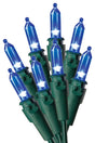 Hometown Holidays U10E406E Light Set, Christmas, 120 V, 4.8 W, 50-Lamp, LED Lamp, Blue Lamp, 13.58 ft L