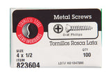 HILLMAN No. 4 X 1/2 in. L Phillips Oval Head Sheet Metal Screws 100 pk