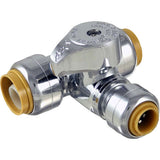 SharkBite 1/2 in. PTC X 1/2 in. Brass Tee Stop