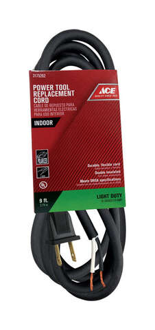 Ace 16/2 SJ 125 V 9 ft. L Appliance Cord