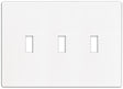 Eaton Wiring Devices PJS3W Wallplate, 4-7/8 in L, 6-3/4 in W, 3 -Gang, Polycarbonate, White, High-Gloss