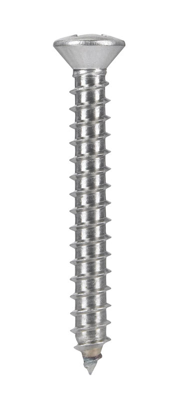 HILLMAN No. 14 X 2 in. L Phillips Oval Head Sheet Metal Screws 100 pk