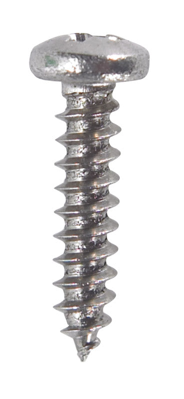 HILLMAN No. 4 X 1/2 in. L Slotted Hex Washer Head Sheet Metal Screws 100 pk