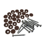 Barrette Outdoor Living No. 8 X 1.5 in. L Square Brown Coarse Screen Panel Fastener Kit 12 pk