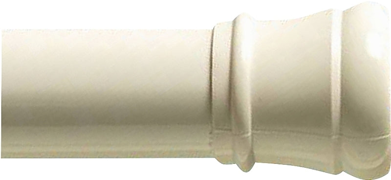 Zenna Home 608W/604W Shower Curtain Rod, 34-1/2 to 60 in L Adjustable, 1-1/4 in Dia Rod, Steel