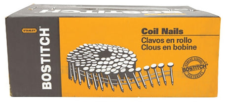 Bostitch C6R90BDSS-316 Series Siding Nail, Wire Coil Collation, 2 in L, Stainless Steel, Ring Shank