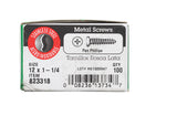 HILLMAN No. 12 X 1-1/4 in. L Phillips Pan Head Sheet Metal Screws 100 pk
