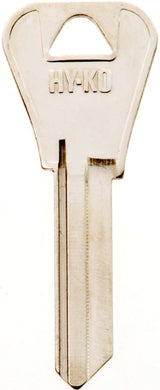 Hy-Ko 11010WR4 Key Blank, Brass, Nickel, For: Weiser Cabinet, House Locks and Padlocks, WR4 Key Number, Pack of 10