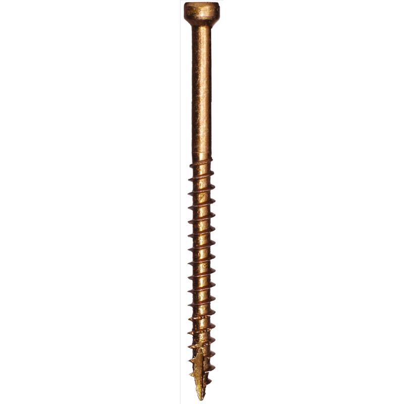 GRK Fasteners No. 8 X 2-1/2 in. L Star Climatek Coarse Trim Screws 605 pk