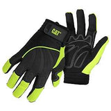 Cat CAT012224-M Mechanic Gloves, Men's, M, Adjustable Wrist Cuff, Synthetic Leather, Green
