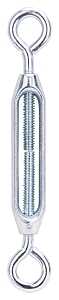 ProSource LR328 Turnbuckle, 7/32 in Thread, Eye, Eye, 6-1/2 in L Take-Up, Aluminum, Pack of 10