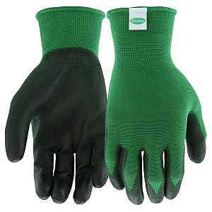 Scott's SC30604/L Gloves, L, 3-3/4 in L, Knit Wrist, Seamless Cuff, Polyurethane Coating, Green