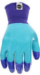 Miracle-Gro MG30855-W-ML Breathable Garden Gloves, Women's, M/L, Latex Coating, Rubber Glove, Blue