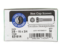 HILLMAN 3/8-16 in. D X 3/4 in. L Stainless Steel Hex Head Cap Screw 50 pk