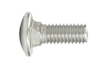HILLMAN 0.375 in. X 1 in. L Stainless Steel Carriage Bolt 25 pk