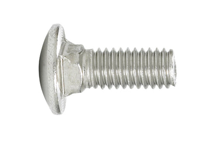 HILLMAN 0.375 in. X 1 in. L Stainless Steel Carriage Bolt 25 pk