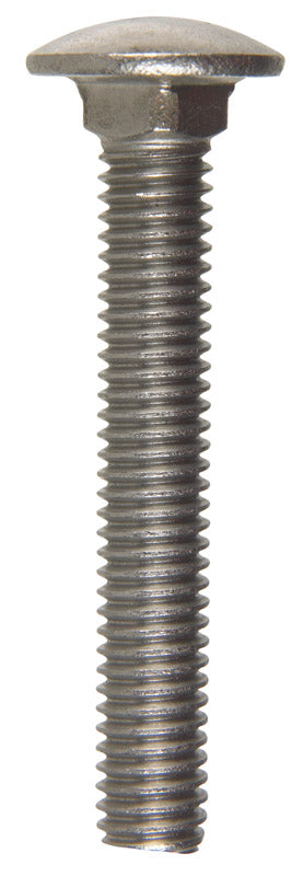 HILLMAN 0.375 in. X 2-1/2 in. L Stainless Steel Carriage Bolt 25 pk