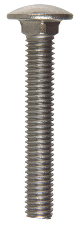HILLMAN 0.375 in. X 2-1/2 in. L Stainless Steel Carriage Bolt 25 pk