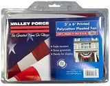 Valley Forge PFF-ST Full Fan Flag, 3 ft W, 6 ft H, Polycotton