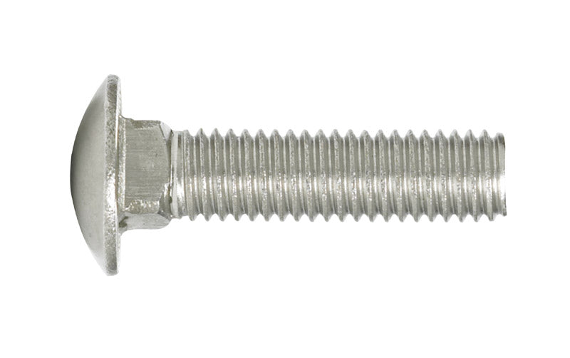 HILLMAN 1/2 in. X 2 in. L Stainless Steel Carriage Bolt 25 pk