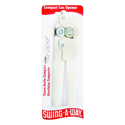 Swing-A-Way White Steel Manual Can Opener