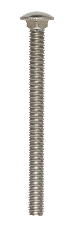 HILLMAN 1/2 in. X 6 in. L Zinc-Plated Stainless Steel Carriage Bolt 10 pk