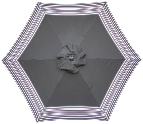 Seasonal Trends 59793 Tilt/Crank Market Umbrella, 94.4 in H, 106.2 in W Canopy, 106.2 in L Canopy, Hexagonal Canopy