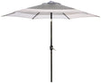 Seasonal Trends 59793 Tilt/Crank Market Umbrella, 94.4 in H, 106.2 in W Canopy, 106.2 in L Canopy, Hexagonal Canopy