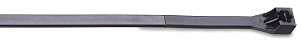 Gardner Bender 47-108UVB Cable Tie, 1/4 in Max Bundle Dia, Nylon, Black, 8 in L, 25/PK