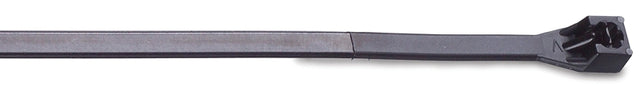 Gardner Bender 47-108UVB Cable Tie, 1/4 in Max Bundle Dia, Nylon, Black, 8 in L, 25/PK
