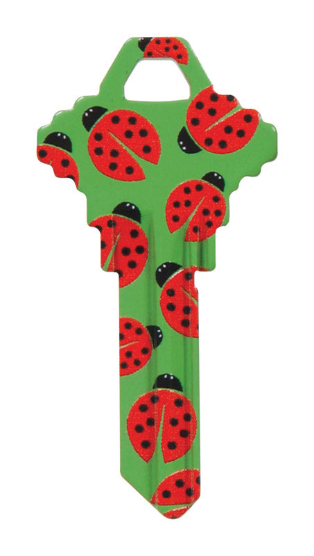 HILLMAN Wackey Lady Bugs House/Office Universal Key Blank SC1 Single, Pack of 6