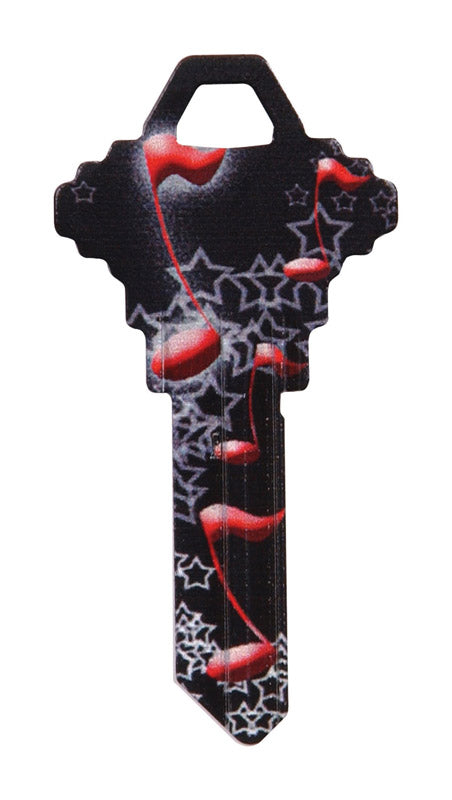 HILLMAN Wackey Music Notes House/Office Universal Key Blank SC1 Single, Pack of 6