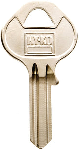 Hy-Ko 11010M18 Key Blank, Brass, Nickel, For: Master Vehicle Locks, M18 Key Number, Pack of 10