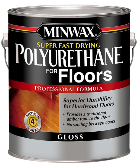Minwax 130200000 Polyurethane, Oil Base, Clear, Gloss, Liquid, 1 gal Can, 0.89 Specific Gravity, Pack of 2