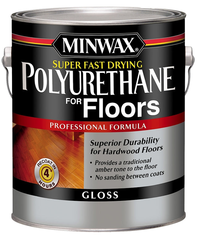 Minwax 130200000 Polyurethane, Oil Base, Clear, Gloss, Liquid, 1 gal Can, 0.89 Specific Gravity, Pack of 2