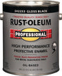 RUST-OLEUM PROFESSIONAL 242253 Protective Enamel, Gloss, Black, 1 gal Can, Pack of 2