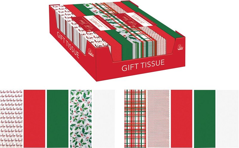 Santas Forest 67915 Tissue, Tissue, Assorted, Matte, Pack of 72