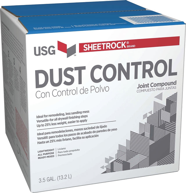 Sheetrock 380609 Dust Control Joint Compound, Paste, Off-White, 3.5 gal