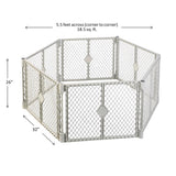 North States Superyard Gray 26 in. H X 18.5 in. W Plastic Child Safety Gate