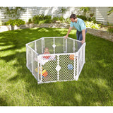 North States Superyard Gray 26 in. H X 18.5 in. W Plastic Child Safety Gate