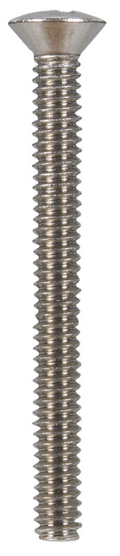 HILLMAN No. 1/4-20 X 2-1/2 in. L Phillips Oval Head Stainless Steel Machine Screws 50 pk