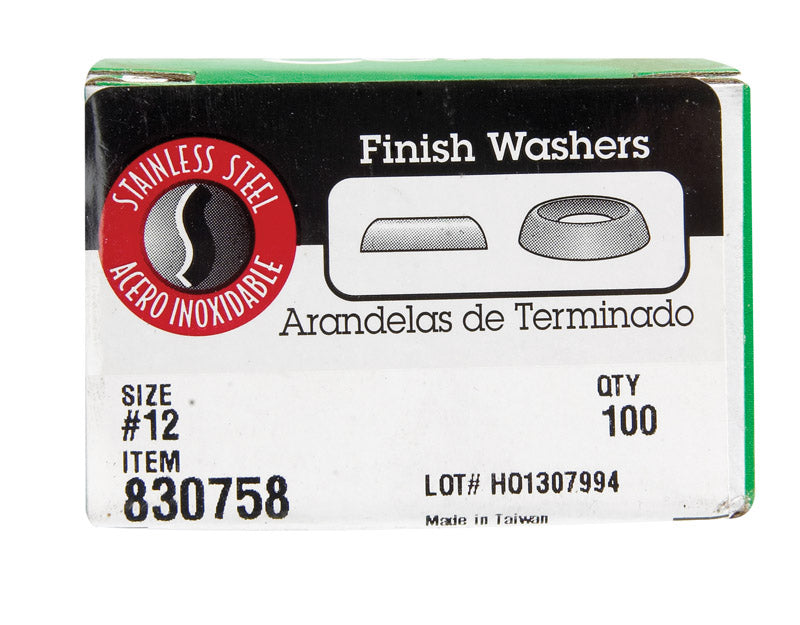 HILLMAN Stainless Steel .215 in. Countersunk Finish Washer 100 pk