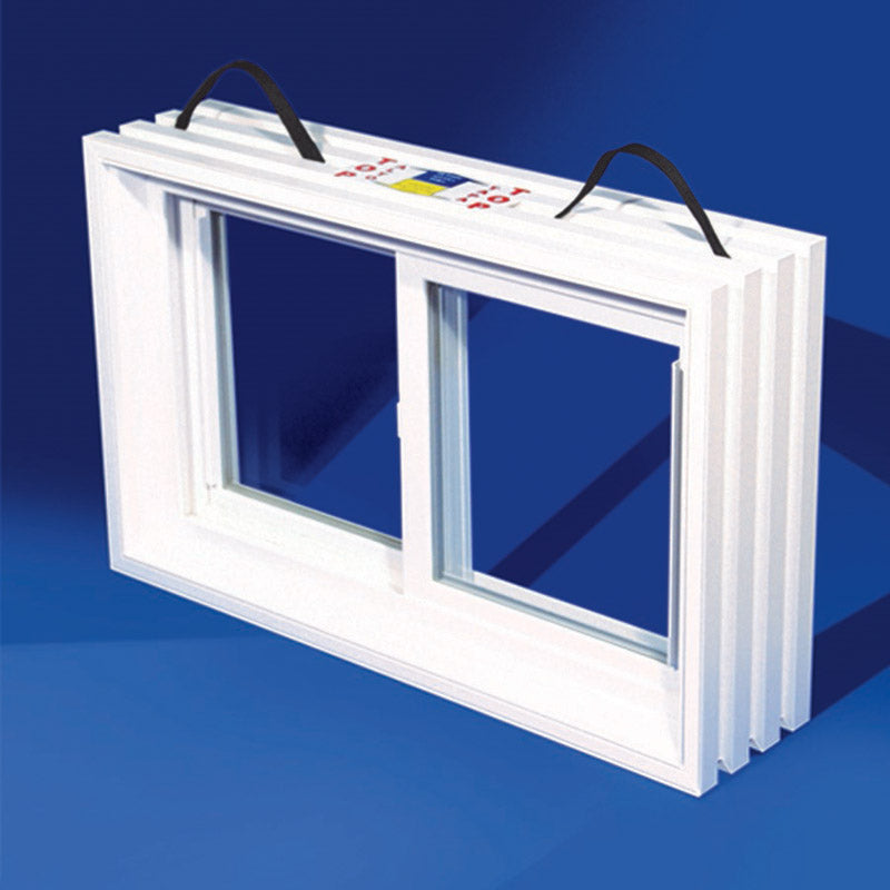 Duo-Corp 3216SLDF8 Sliding Basement Window, Glass Glass/Screen, Vinyl Frame