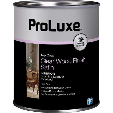 Proluxe Satin Clear Oil-Based Brushing Lacquer 1 qt, Pack of 4