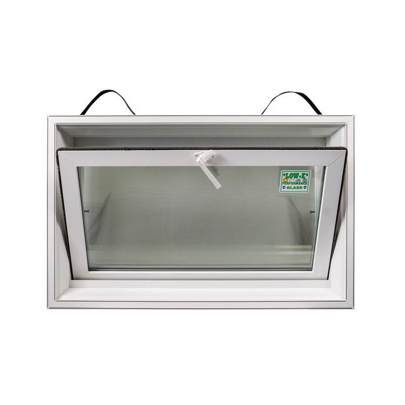 Duo-Corp 3216HOPF10 Hopper Basement Window, Glass Glass/Screen, Vinyl Frame