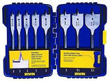 Irwin 341008 Spade Bit Set, 8-Piece, Steel, Bright