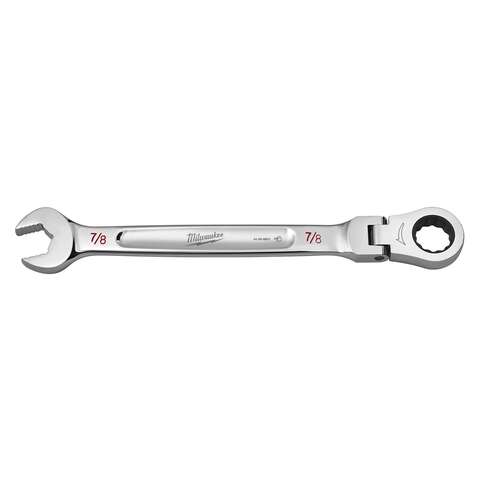 Milwaukee 7/8 in. X 7/8 in. 12 Point SAE Flex Head Combination Wrench 1.88 in. L 1 pc