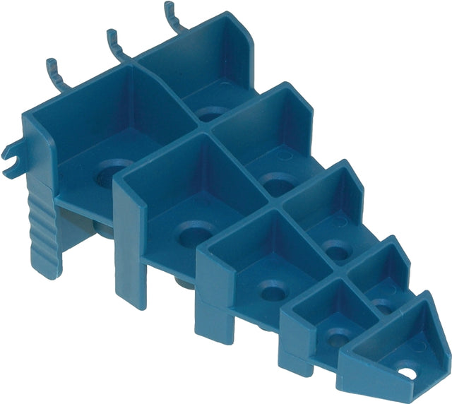 Crawford PBS9 Screwdriver Holder, Light-Duty, Plastic, Blue, For: 1/8 in or 1/4 in Pegboard