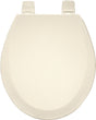 Bemis 500PROAR-006 Toilet Seat, Round, Molded Wood, Beige, Adjustable Hinge